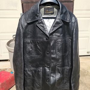 Men's leather coat